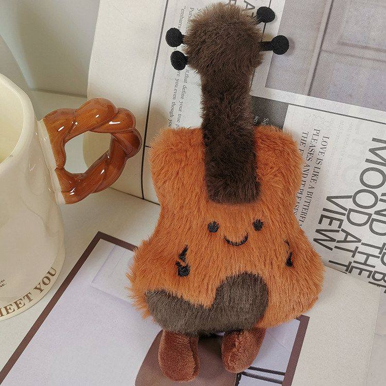 小提琴旅游毛绒 装饰可爱周边乐器文创摆件纪念 挂件玩偶礼物上海