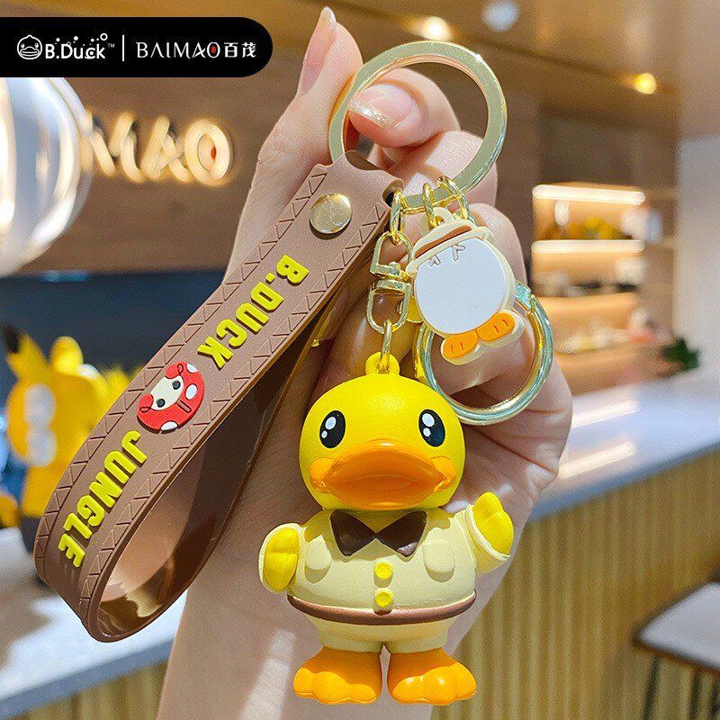情侣正版钥匙链包包可爱女Duck