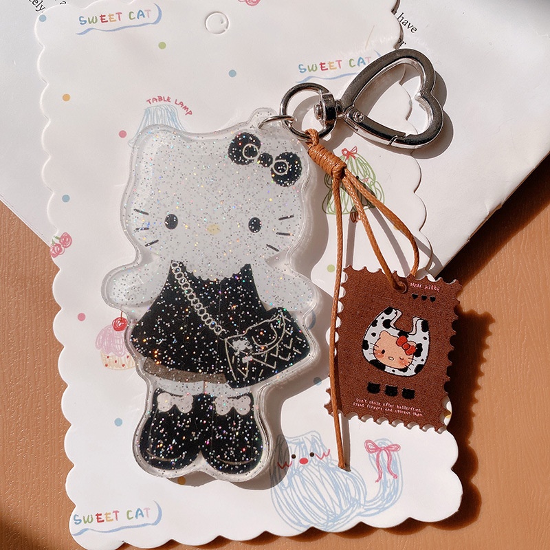 hd11427a05时尚辣妹小猫咪可爱车钥匙扣挂件包包挂饰手机挂链