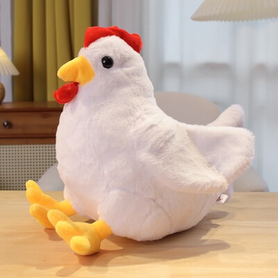 新款动物Stardew Valley Chicken Plush星露谷物语大公鸡毛绒玩具