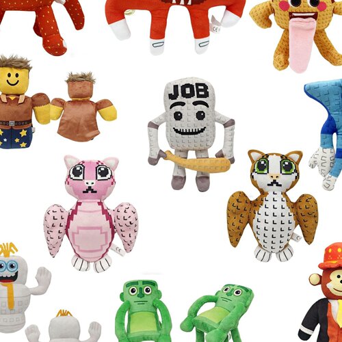 窃取脑腐周边STEAL A BRAINROT roblox像素鲨鱼毛绒玩具公仔玩偶