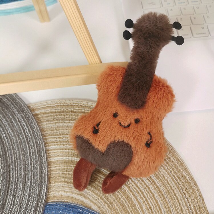 上海文创乐器周边毛绒小提琴可爱玩偶挂件 装饰摆件 旅游纪念礼物