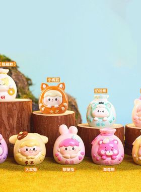 猫咪玩偶周边福袋动物盲盒摆件桌面玩新款盲袋手办公仔潮萌粒派对