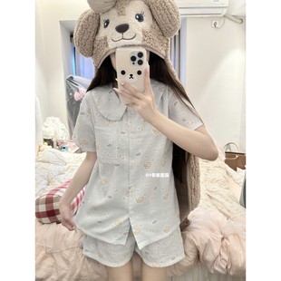 睡衣女夏天女大学生睡衣爆款 2025新款 可爱小鱼甜美宽松家居服套装
