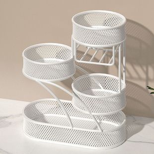 床头柜上放的收纳盒宿舍化妆品桌面置物架多层护肤品架卫生间洗漱