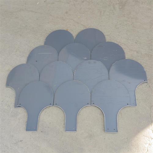 铝镁锰鱼鳞瓦 0.9mm厚氟碳漆金属屋顶瓦平锁扣菱形瓦鱼鳞板现货