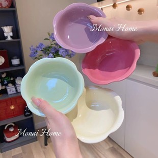 4个装 陶瓷小碗家用樱花火锅味碟少女心可爱餐具