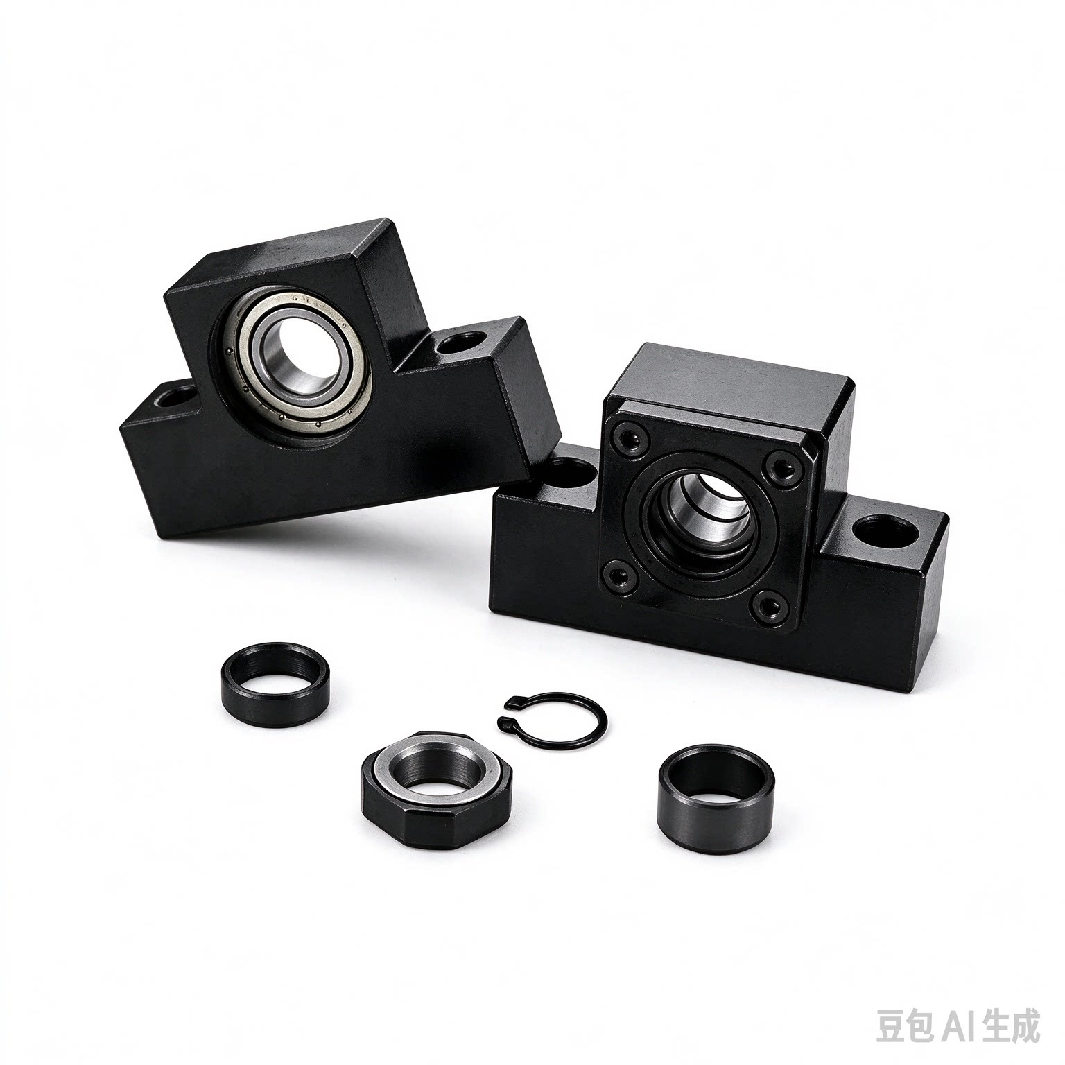 上隆精密型滚珠丝杠固定座支撑侧TSPC/SPCF-6 8 10 12 15 20 25