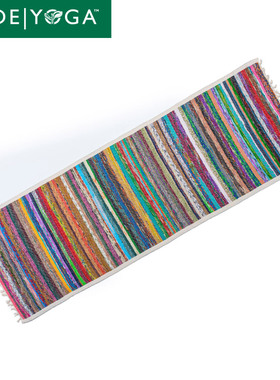 Jade Yoga瑜伽地毯瑜伽毯冥想垫尼泊尔妇女手工艺品纱丽毯