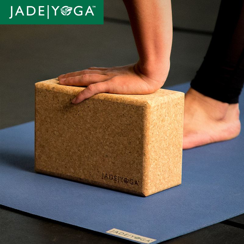 Jade Yoga瑜伽砖葡萄牙软木及树皮制作天然抗菌防水 Yoga Block