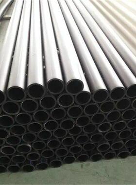 大口径HDPE给水管供应颜色黑外观带蓝色条纹实壁水管服务完善