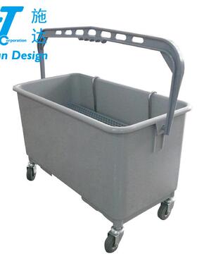 意大利CT施达22L23L平板拖把清洁水桶商用保洁平拖桶带轮储物桶