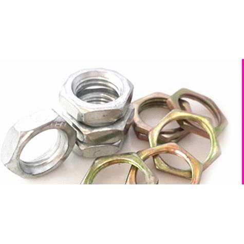 镀锌灯饰薄螺母扁细牙螺帽薄螺母M8M9M10M12M16