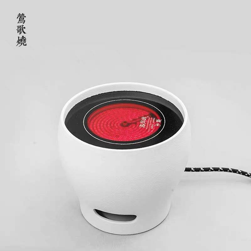 莺歌烧雪花电陶炉高款家用静音银壶铁壶专用炉莺歌烧煮茶水炉
