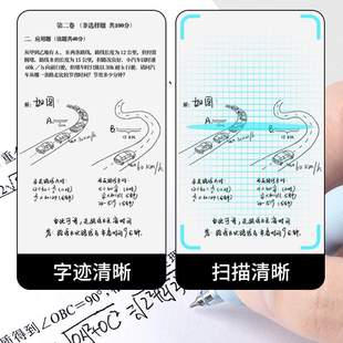 小趴豆B73001-S架装中性笔CS双珠笔头书写顺滑软卧护套按动中性笔