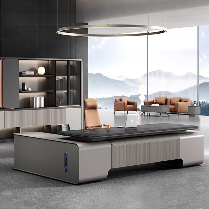 高档大班台董事长桌简约现代办公组合新款总裁老板桌