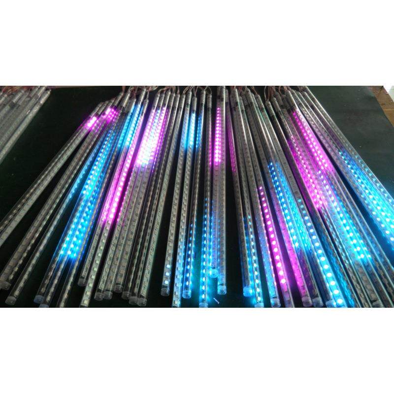5050高品质白色七彩流星雨管LED灯条流水灯景观点缀