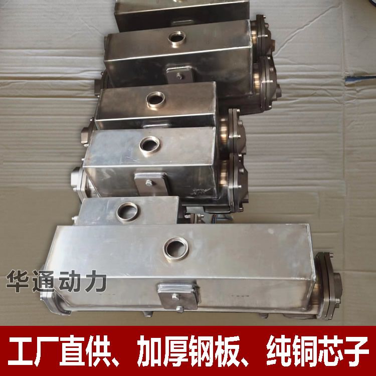 玉柴100/200马力船用不锈钢淡水箱柴油发动机改装海淡水热交厂家