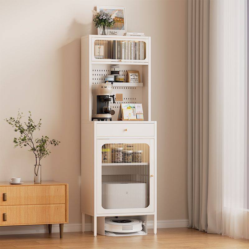 扫地机器人收纳柜家用新款置物架扫地机收纳架一体简约收纳置物柜