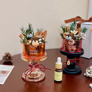 肉桂生财无火干花香薰聚财招财办公室家用摆件乔迁开业生日礼物