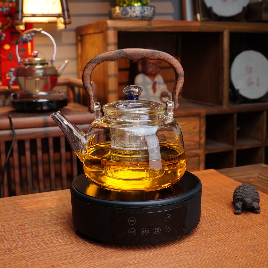 （横硕+1200ML四代星空壶）家用煮茶炉大功率1500W不挑壶玻璃养生