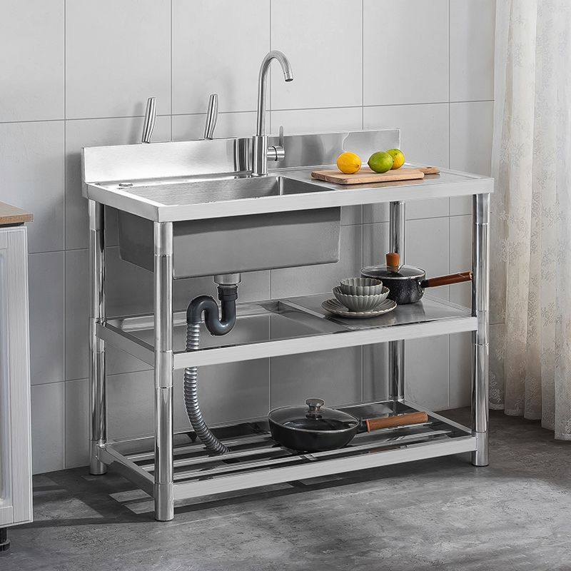 水槽加大加厚不锈钢大单槽带支架商用家用厨房洗菜盆洗手盆洗碗池,家装主材,水槽套餐,淘宝优惠券,粉丝福利购,淘宝优惠卷