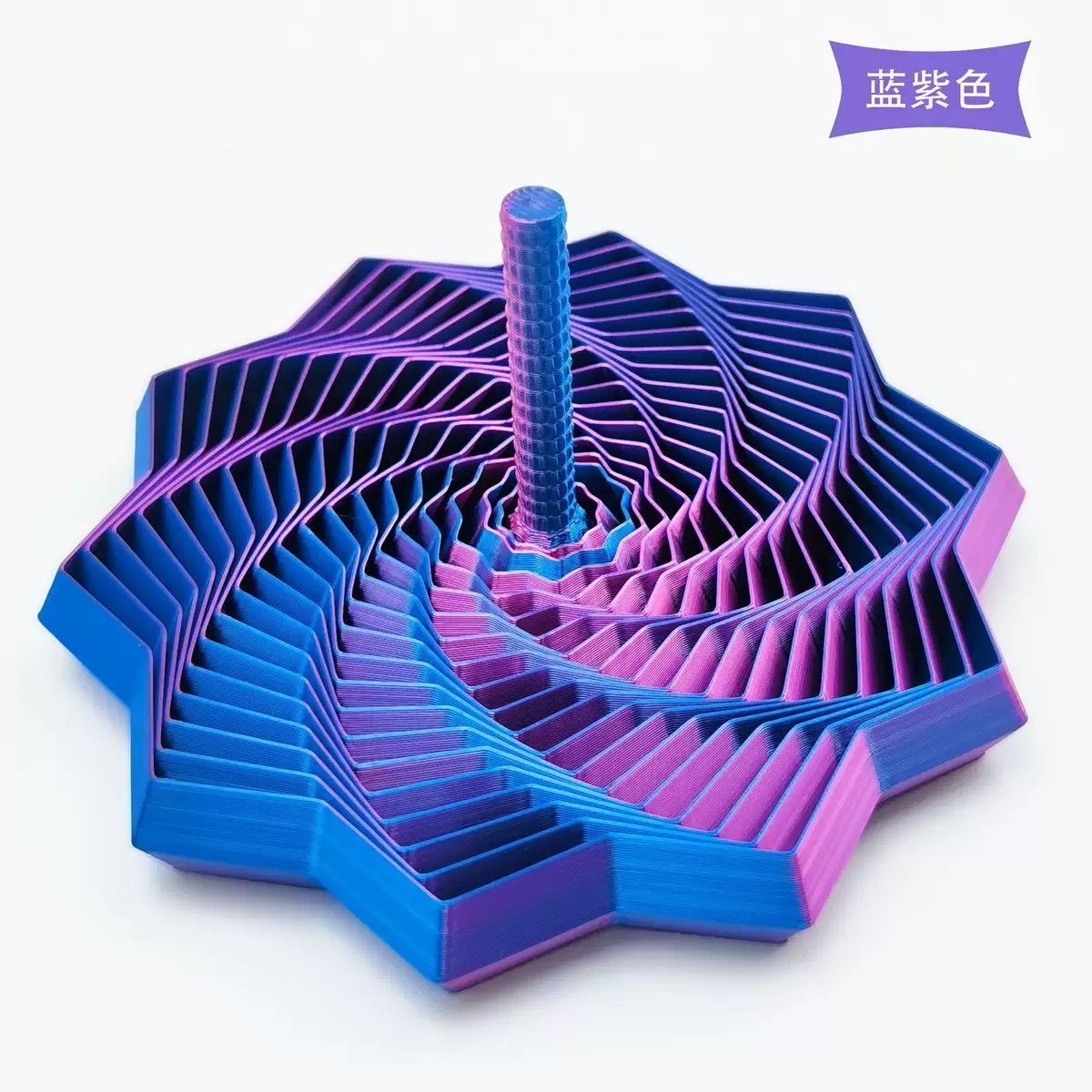 3D打印手柄螺塔八边形儿童益智解压玩具魔幻立体桌面螺旋创意