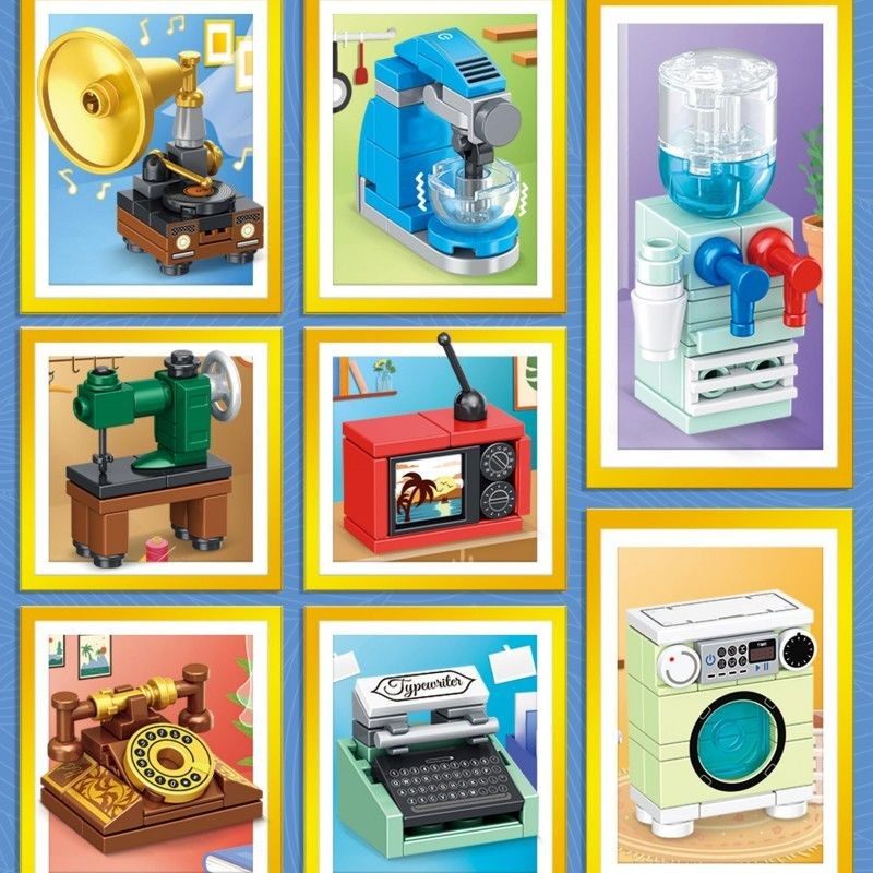 过家家系列迷你小家电系列积木拼插玩具益智玩具女孩礼物