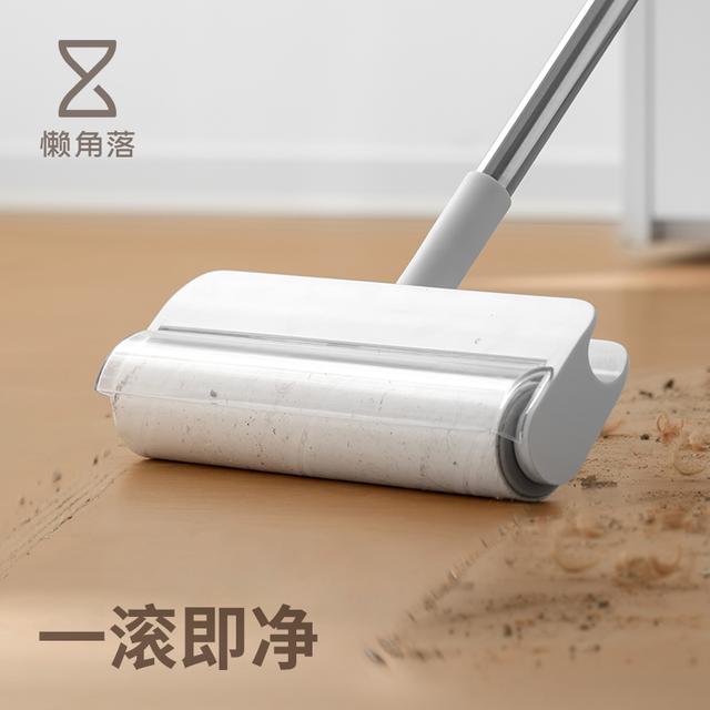 懒角落粘毛器滚筒可撕式纸替换纸卷芯滚刷长杆强力清洁器去毛刷