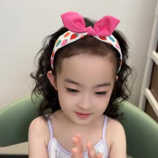 布艺立体兔耳朵发箍防滑不勒头