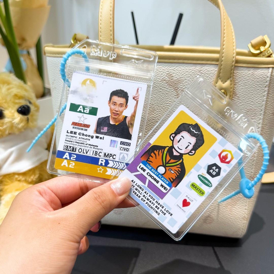 林丹李宗伟双面球星卡参赛卡背包挂件桃田李梓嘉志田千阳羽毛球