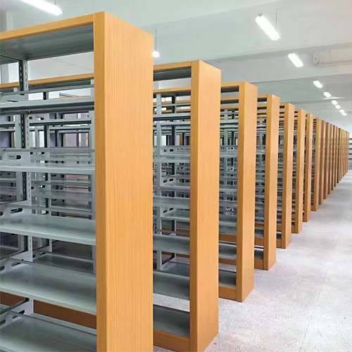 图书馆书架钢制家用客厅落地置物架书店学校阅览室单双面书架加厚