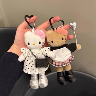 可爱kitty挂件毛绒公仔玩具挂件包包挂饰小件饰品书包挂件钥匙件