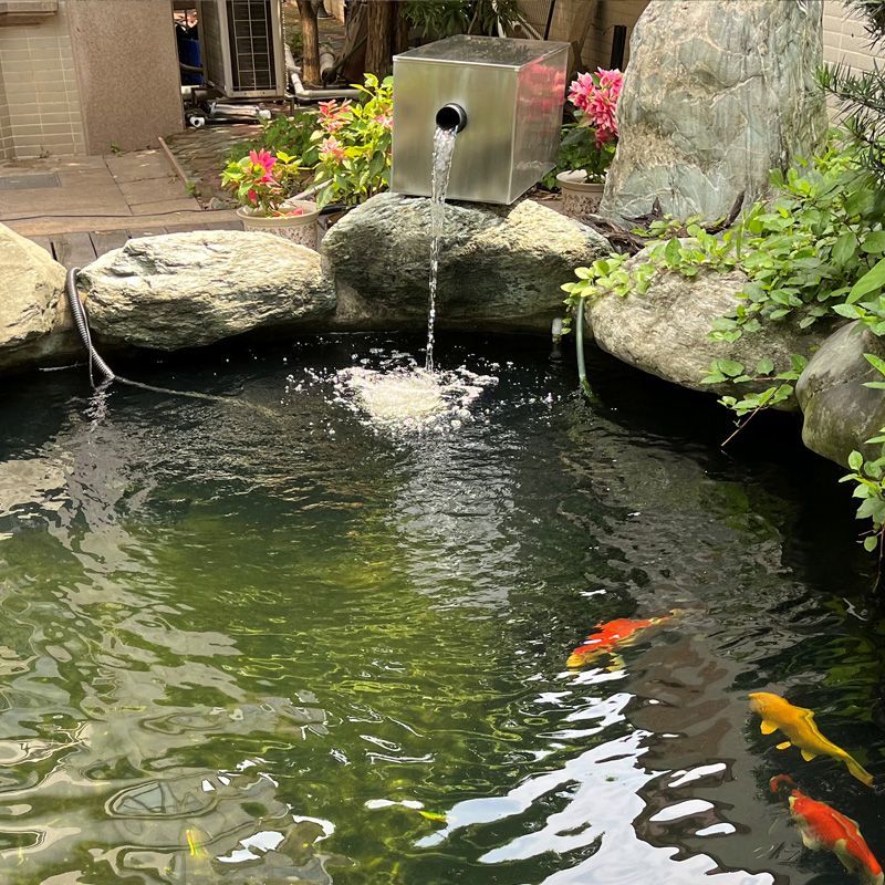 鱼池水循环过滤系统大型锦鲤池净水过滤器室外水池外置净化过滤箱