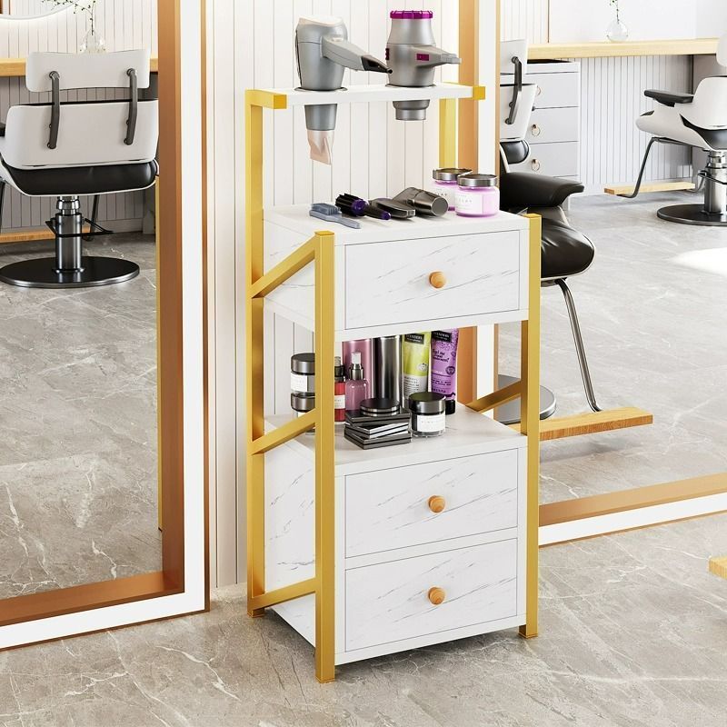 理发店工具柜美容店工具台美容院工具车发廊专用收纳置物架剪发柜