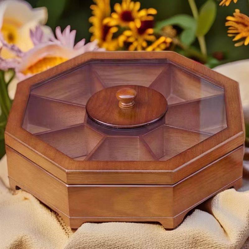 实木4格分格干果盒水果盘糖果盒礼品盒分格坚果盒瓜子盒,餐饮具,果盆/果盘/果篮,淘宝优惠券,粉丝福利购,淘宝优惠卷