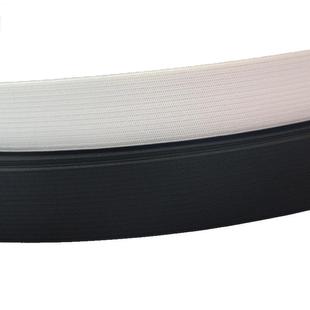 黑白钩编松紧带高弹力扁宽橡筋裤腰针织服装辅料制品钩编爆款