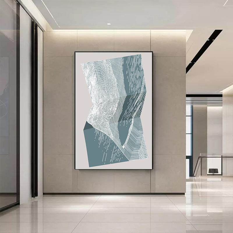 客厅挂画透明绢纱浮雕立体装饰画现代简约样板房壁画画心艺术