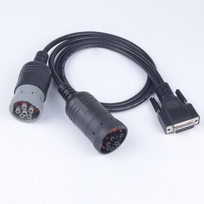 适用于DB15Pin连接线康明斯9针转接线6PIN卡车发动机诊断线