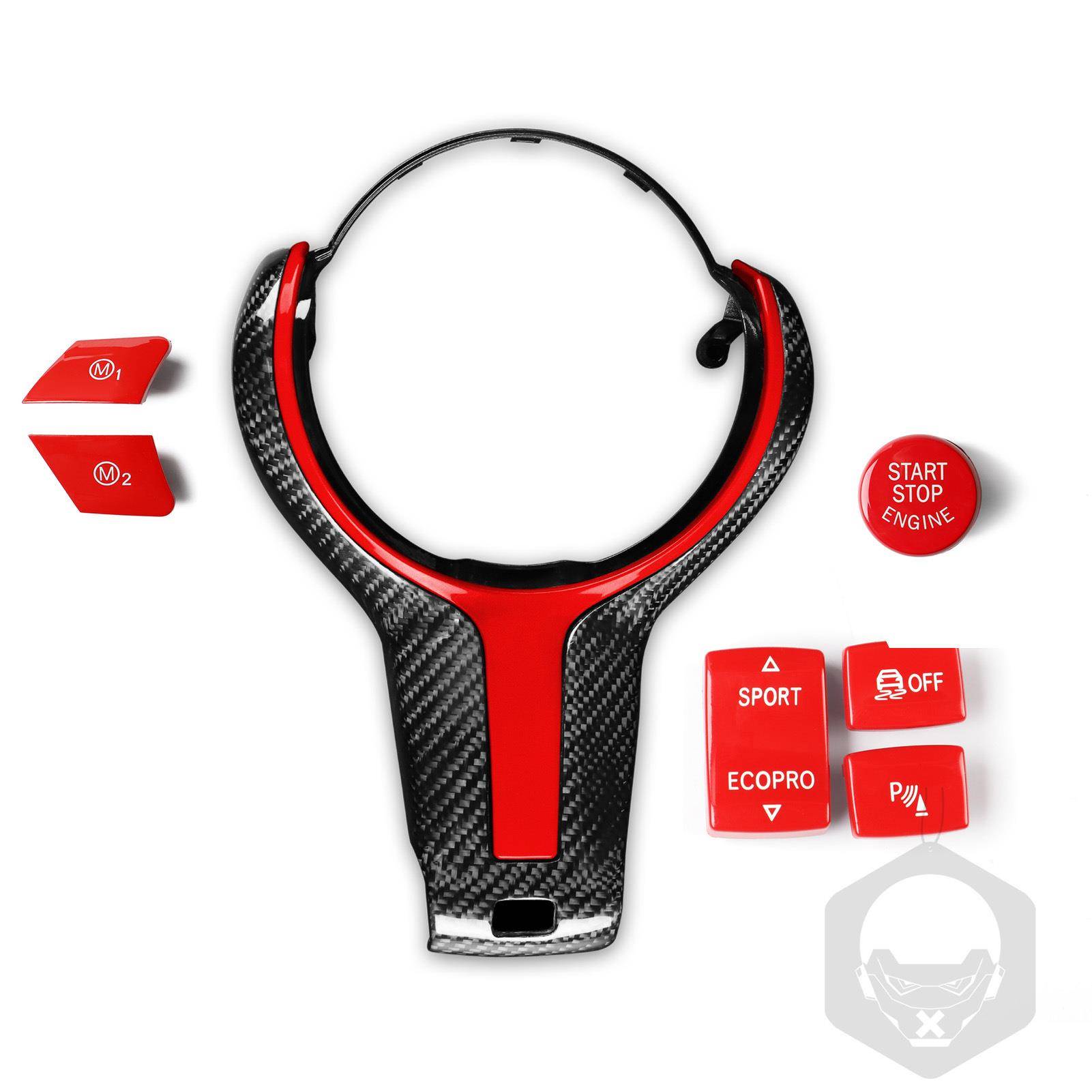 方向盘丁字替换件M1M2档位按键套装适用于宝马1234系车内饰改装件