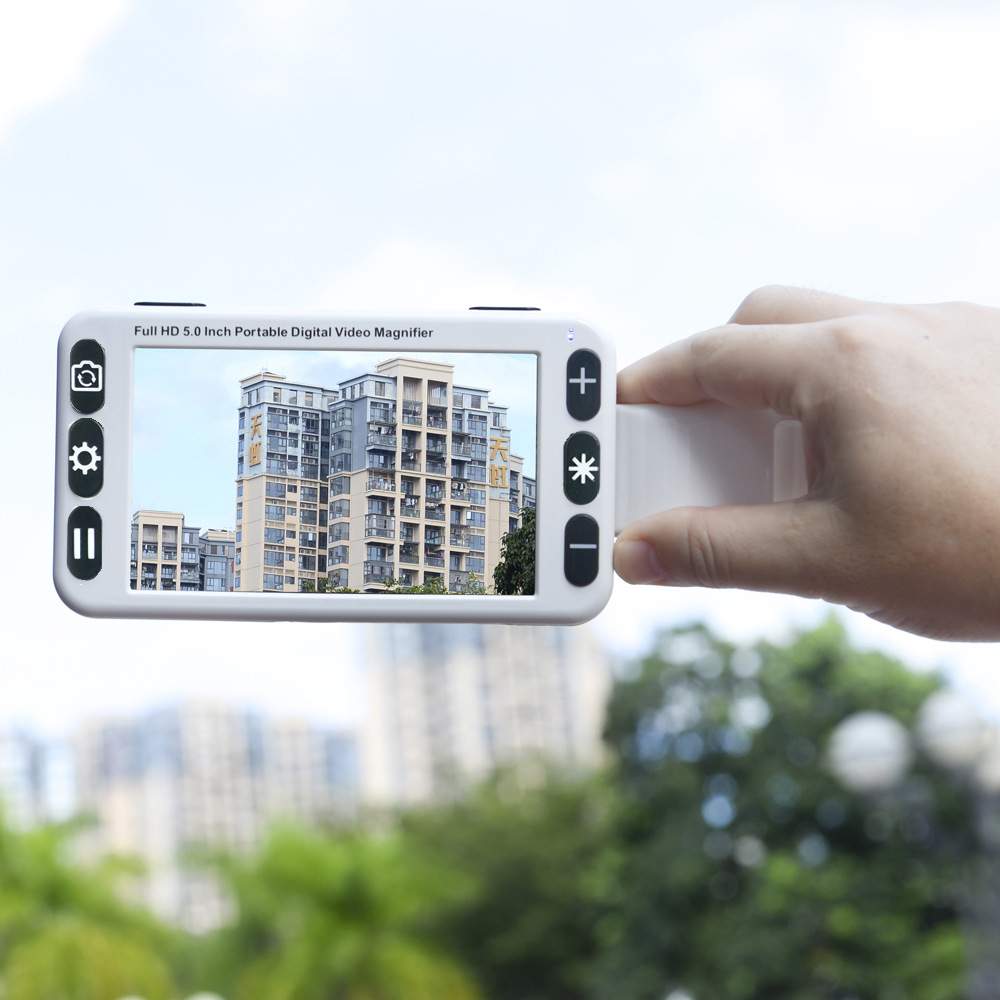 联捷盛科技 5寸电子低视力助视器双镜头老花镜替代学生辅助看黑板