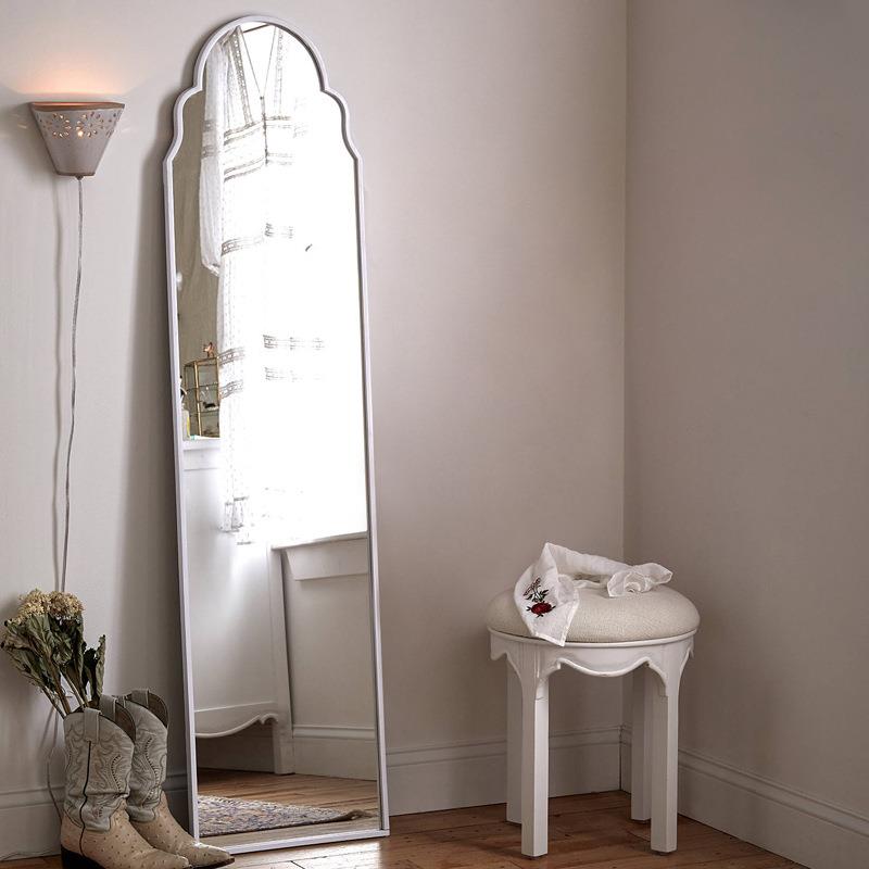 法式简易全身穿衣镜异形复古雕花家用卧室衣帽间壁挂试衣落地镜子