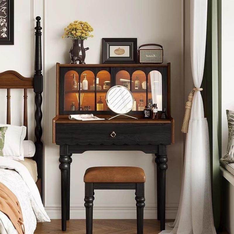 法式复古实木梳妆台小户型卧室化妆台轻奢高级感简约美式梳妆台,鲜花速递/花卉仿真/绿植园艺,割草机/草坪机,淘宝优惠券,粉丝福利购,淘宝优惠卷