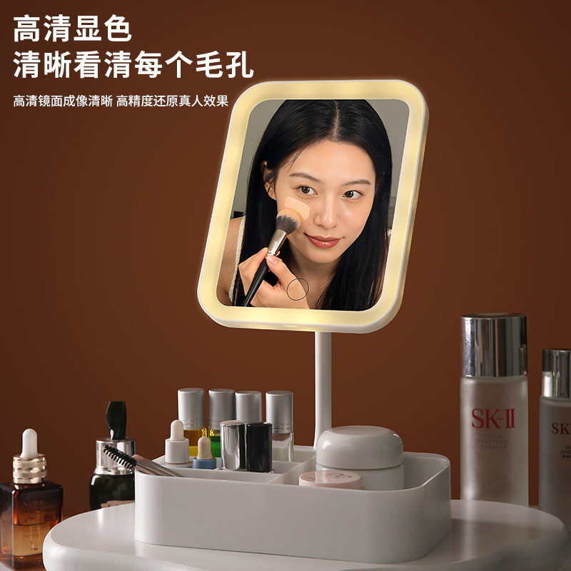 爆款化妆镜充电LED灯可旋