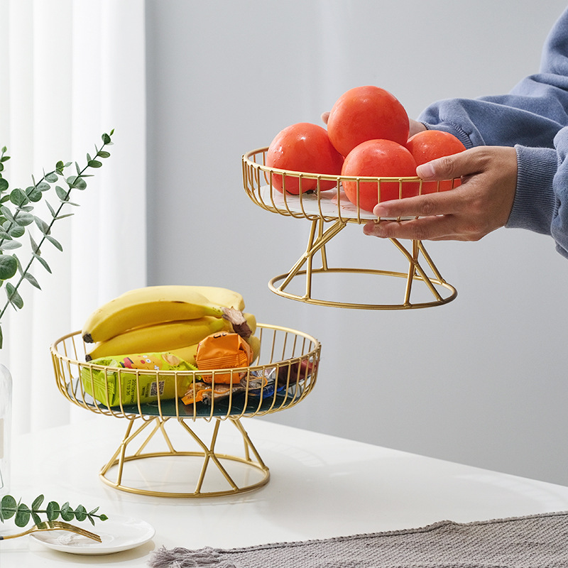 玻璃水果盘客厅茶几家用糖果盘摆放零食瓜果盘新款点心盘摆件甜品