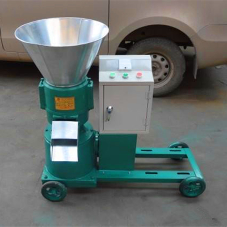 家养鸡鸭小型饲料颗粒机稻草粉麦麸杂粮颗粒机饲料生产线平模颗粒