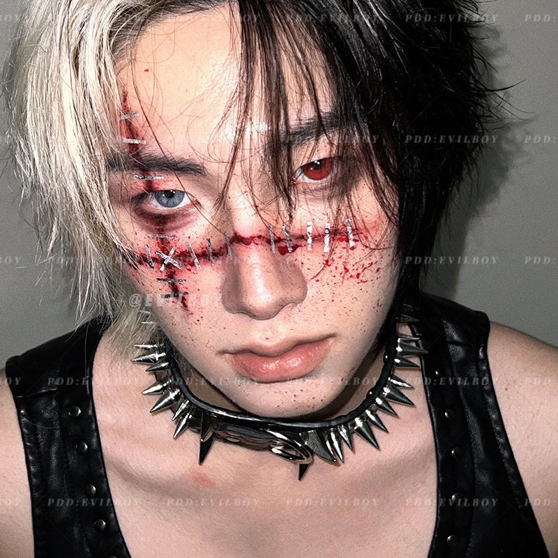 万圣节逼真妆容贴纸高颜值