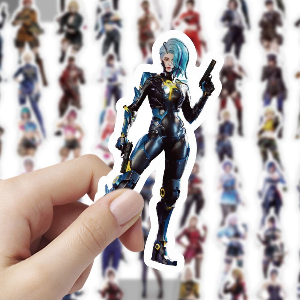 120贴CF手游角色云悠悠手绘穿越火箭人物卡通创意周边防水装饰贴