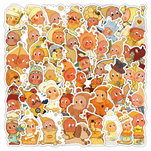 365张星星人贴纸可爱卡通儿童小图案装 饰手账素材防水贴画 饰diy装