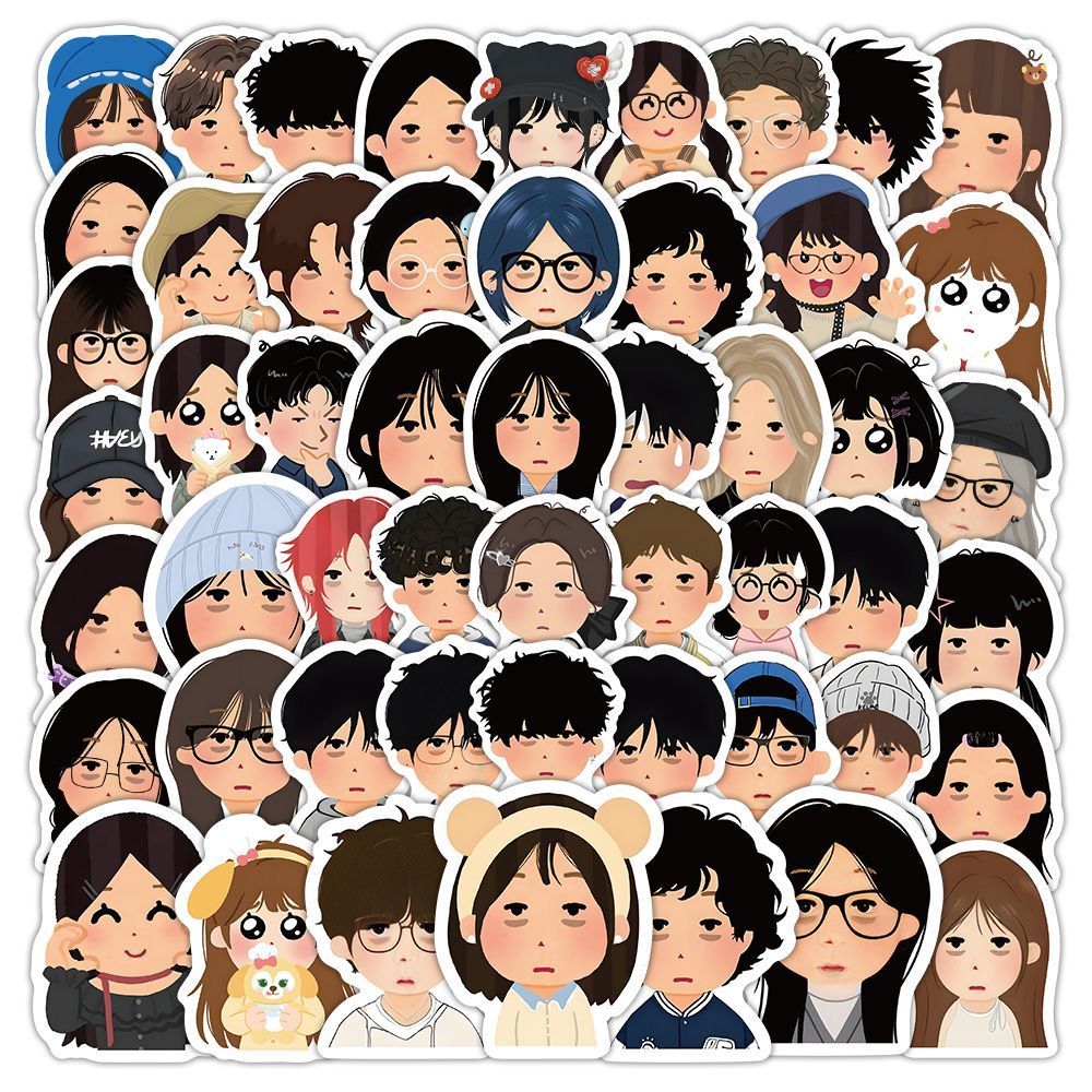 309张irasutoya日本小人贴纸ins二次元动漫周边卡通diy手机壳贴画